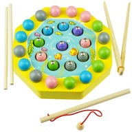 Montessori puzzle - rybačka, loptičky a magnet