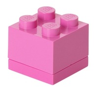 LEGO Nádoba 4 MINI Brick Box RUŽOVÁ