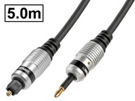 Kábel S/PDIF TOSLINK-miniTOSLINK HQ VITALCO 5m Kábel S/PDIF TOSLINK-miniTOSLINK HQ VITALCO 5m