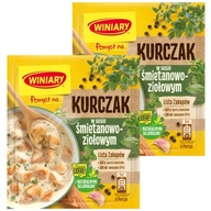 Nápad na Kura na smotane a bylinkovej omáčke 2x Nápad na Kura na smotane a bylinkovej omáčke 2x