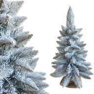 60CM Umelý vianočný stromček SNEHOVÝ SMREK PREMIUM jutový stojan na TV stolík