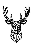 Prelamovaná maľba Nástenná dekorácia 3D Deer panel