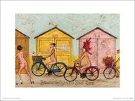 Sam Toft Brighton Naked Bike Ride - prémiový plagát Sam Toft Brighton Naked Bike Ride - prémiový plagát