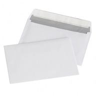 Obálky s páskou C6 114x162mm 80gsm 1000ks biele Obálky s páskou C6 114x162mm 80gsm 1000ks biele