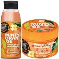 Mätový pomarančový peeling Tutti Frutti Set s mätovo pomarančovým cukrom