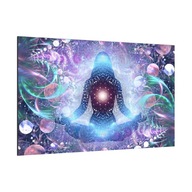 Magnetická sklenená tabuľa YOGA ZEN LOTOS 90x60cm