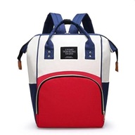 Batoh / taška pre mamičku - biela, červená a modrá