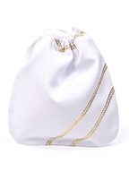 Communion bag - vrecúško so zlato-bielou stuhou