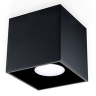 STROPNÉ LAMPY QUAD 1 ČIERNA GU10 DO SPÁLNE JEDÁLNE LAMP Sollux LED STROPNÉ LAMPY QUAD 1 ČIERNA GU10 DO SPÁLNE JEDÁLNE LAMP Sollux LED
