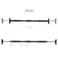 NASTAVITEĽNÁ ROZPÍNACIA TYČ S LEVELOU 98-130 cm DD401 HMS NASTAVITEĽNÁ ROZPÍNACIA TYČ S LEVELOU 98-130 cm DD401 HMS