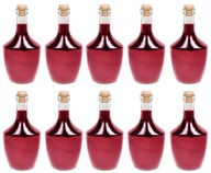 10x CONNOUSER SKLENENÉ FĽAŠE 500ml NA VÍNO S KORKOM