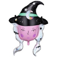 WITCH WITCH fóliový balón veľký 101 cm na Halloweensku dekoráciu HEL WITCH WITCH fóliový balón veľký 101 cm na Halloweensku dekoráciu HEL