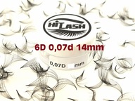 HITLASH vejáre 6v1 trsy mihalníc 6D 0,07D 14mm HITLASH vejáre 6v1 trsy mihalníc 6D 0,07D 14mm
