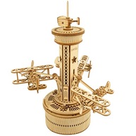 ROBOTIME Drevený 3D puzzle model Music Box Tower ROBOTIME Drevený 3D puzzle model Music Box Tower