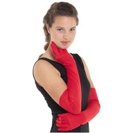 DLHÉ elegantné rukavice ČERVENÉ retro 80. roky DLHÉ elegantné rukavice ČERVENÉ retro 80. roky