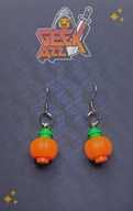 Lego náušnice vyrobené z tekvicových kociek 43192 Halloween DIY Lego náušnice vyrobené z tekvicových kociek 43192 Halloween DIY