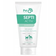 Vetfood Septiactiv Šampón Skin Dog Cat 125 ml