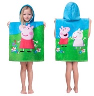 Osuška Peppa Pig s pončom s kapucňou Osuška Peppa Pig s pončom s kapucňou