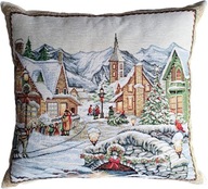 Obliečka na vankúš 45x45 cm dekoračná vianočná béžová RÔZNE VIANOČNÉ VZORY Obliečka na vankúš 45x45 cm dekoračná vianočná béžová RÔZNE VIANOČNÉ VZORY
