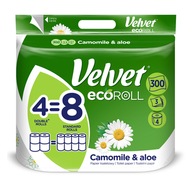 Toaletný papier Velvet EcoRoll Harmanček a Aloe
