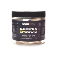Scopex Squid Pop Ups 20 mm 75 g guľôčky Nash White Scopex Squid Pop Ups 20 mm 75 g guľôčky Nash White