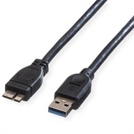 Kábel USB 3.2 Gen 1 A-B M/M, čierny, 0,15 m Kábel USB 3.2 Gen 1 A-B M/M, čierny, 0,15 m