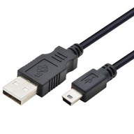 USB - Mini USB kábel 1m. čierna USB - Mini USB kábel 1m. čierna