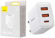 SIEŤOVÁ NABÍJAČKA BASEUS 2x USB a C TO QC 3.0 30W SIEŤOVÁ NABÍJAČKA BASEUS 2x USB a C TO QC 3.0 30W