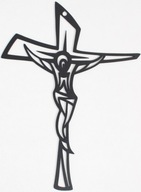 Kovový kríž na stenu, devocionálna dekorácia, 30 cm