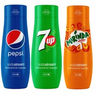 SODASTREAM Sada PEPSI + 7UP + sirup MIRINDA. SODASTREAM Sada PEPSI + 7UP + sirup MIRINDA.