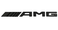 Emblém, odznak, logo, dvere batožinového priestoru, zadné čierne čierne AMG
