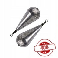 Olovené ZÁVAŽKY s obratlíkom SLZY 40 g x 10 kusov Olovené ZÁVAŽKY s obratlíkom SLZY 40 g x 10 kusov