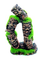 Dvojitý totem s machom a semienkami, 13 cm Dvojitý totem s machom a semienkami, 13 cm