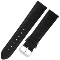 HIRSCH Toskana - 20mm - ČIERNA - Kožený remienok na hodinky HIRSCH Toskana - 20mm - ČIERNA - Kožený remienok na hodinky