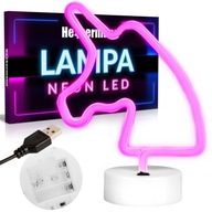NEÓNOVÁ LED JEDNOROŽCOVÁ LAMPA S USB STOJANOM DO IZBY NEÓNOVÁ LED JEDNOROŽCOVÁ LAMPA S USB STOJANOM DO IZBY