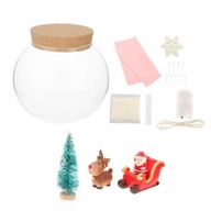 Vianočné sklenené LED ozdoby s