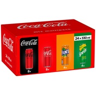 Sýtený nápoj Coca-Cola + Fanta + Sprite MIX SET 24x 330ml