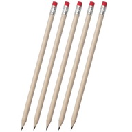 Drevené ceruzky s gumou s gravírovaním loga 100 ks