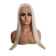 ČIPKOVÁ PREDNÁ Blond parochňa 40/55/80cm 2 čiapky ZDARMA ČIPKOVÁ PREDNÁ Blond parochňa 40/55/80cm 2 čiapky ZDARMA