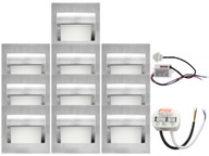 Sada LED schodiskových lámp 10x + zdroj + detektor Sada LED schodiskových lámp 10x + zdroj + detektor