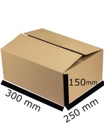 BOX Kartónová krabica 300x250x150 mm - PACZKOMAT B 150 ks.