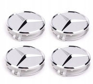 Sada 4ks krytov Mercedes Silver 60mm Sada 4ks krytov Mercedes Silver 60mm