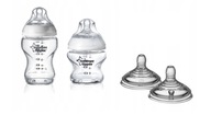 Tommee Tippee sklenené fľaše extra cumlíky Tommee Tippee sklenené fľaše extra cumlíky