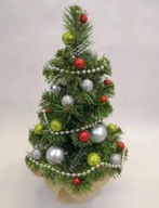 Umelý vianočný stromček 3D MALÝ ZELENÝ 50CM KANCELÁRIA/DOMOV