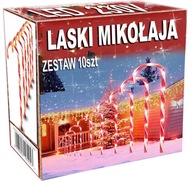 SANTA'S CANS LED LIGHTS cukríky GIRLAND vychádzková palica