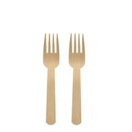 Biologicky odbúrateľné bambusové vidličky 14 cm PURE 50 ks Biologicky odbúrateľné bambusové vidličky 14 cm PURE 50 ks