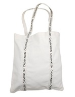 Calvin Klein Cotton Shopper Bag White