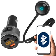 FM vysielač Bluetooth USB nabíjačka QC MICROPHONE FM vysielač Bluetooth USB nabíjačka QC MICROPHONE