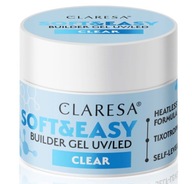 Claresa Soft&Easy Clear stavebný gél 45g Claresa Soft&Easy Clear stavebný gél 45g