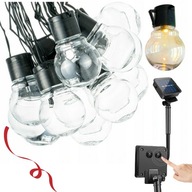 GARLAND SOLÁRNE ZÁHRADNÉ LAMPY 20 TEPLÝCH ŽIAROViek GARLAND SOLÁRNE ZÁHRADNÉ LAMPY 20 TEPLÝCH ŽIAROViek